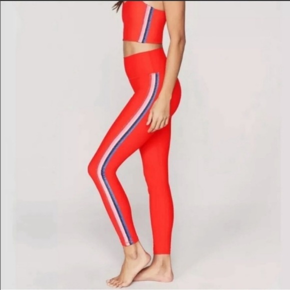 Spiritual Gangster Red Leggings NWT - Picture 1 of 4